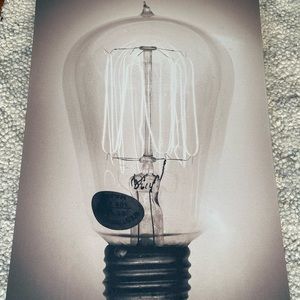 Light up light bulb picture vintage